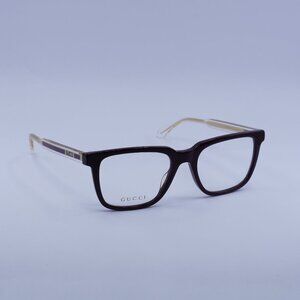 Gucci GG0560ON 007 Eyeglasses Burgundy 55mm Square Frame